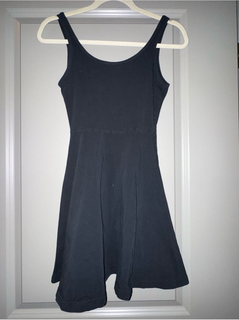 Express Black Scoop Neck Skater Dress
